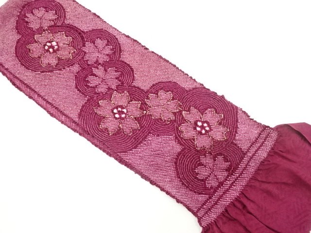 JAPANESE KIMONO / OBIAGE FOR FURISODE / SHIBORI / SILK